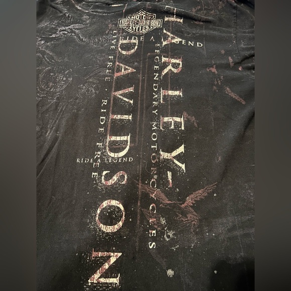 Harley-Davidson Black Graphic T-Shirt - Picture 2 of 6